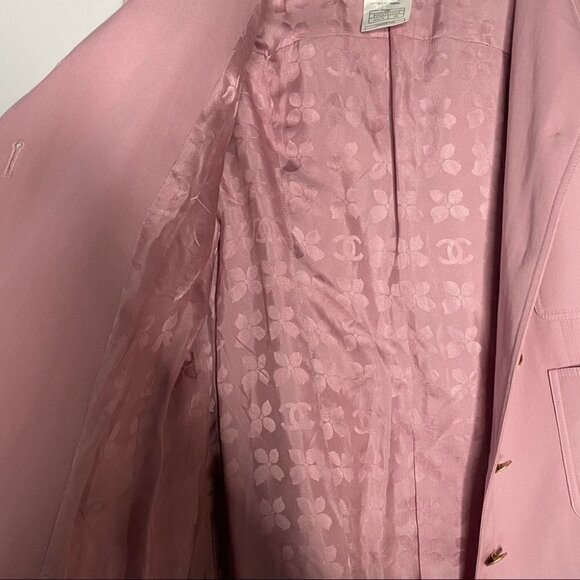 Chanel Pink Button Down Spring Long Jacket - Picture 5 of 11